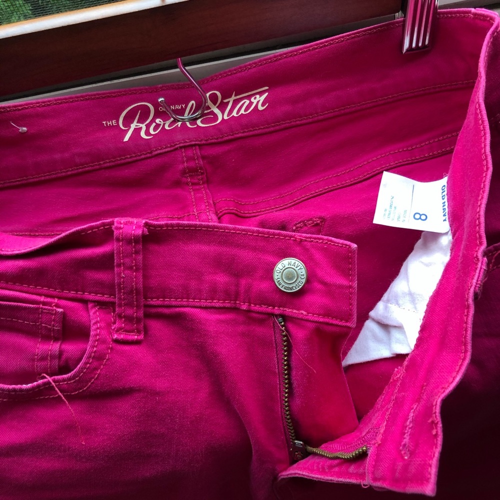 Magenta jeggings